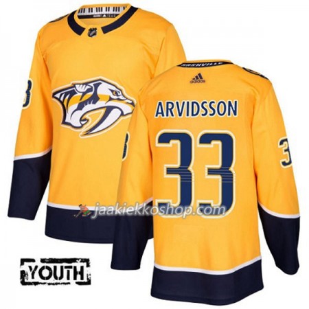 Lapsille NHL Nashville Predators Pelipaita Viktor Arvidsson 33 Adidas 2017-2018 Kulta Authentic